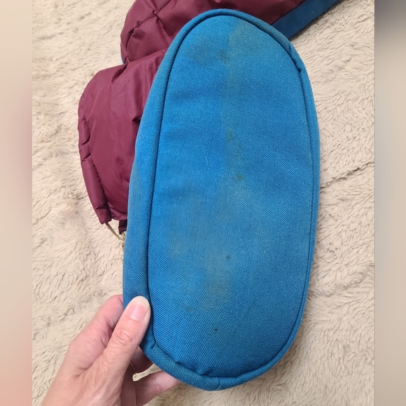 Enumclaw Vintage Burgundy and Blue Puffy Camp Slippers, Size Large, Rare - Picture 4 of 8